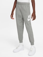 Nike Dark Grey Heather Club Fleece Logo Joggers - Image 1 of 8