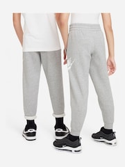 Nike Dark Grey Heather Club Fleece Logo Joggers - Image 4 of 8