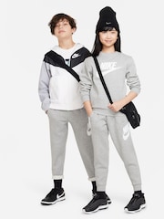 Nike Dark Grey Heather Club Fleece Logo Joggers - Image 5 of 8
