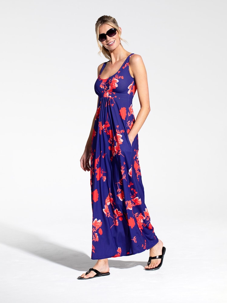 HotSquash Blue Empire Line Maxi Dress - Image 3 of 4