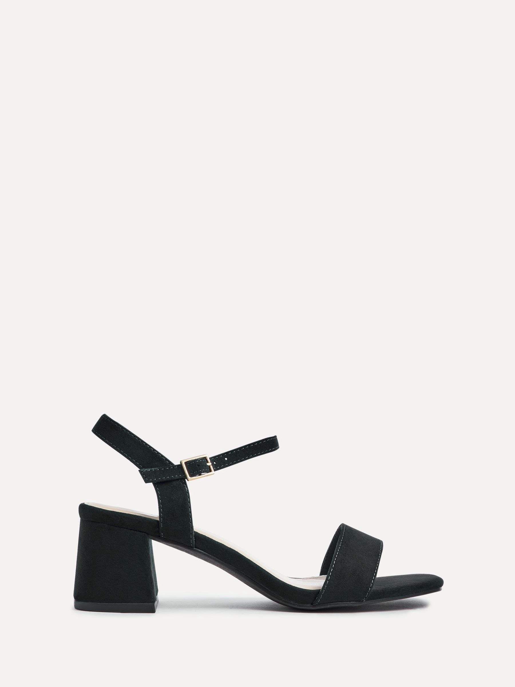 Buy Linzi Black Darcie Barely There Block Heeled Sandals from Next Malta