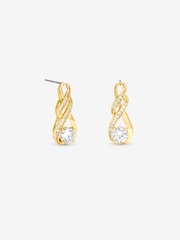 Jon Richard And Crystal Infinity Knot Earrings - 3суретінің 3 суреті