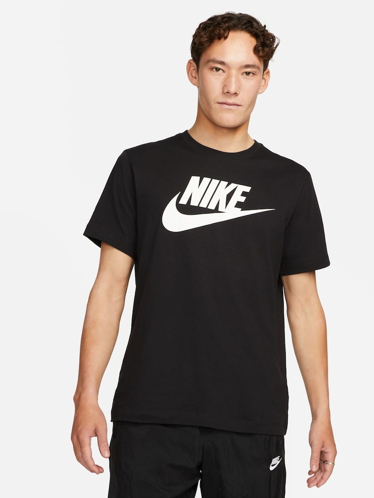Черный - Футболка Nike Icon Futura - Изображение 1 из 9