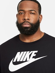 Черный - Футболка Nike Icon Futura - Изображение 6 из 9