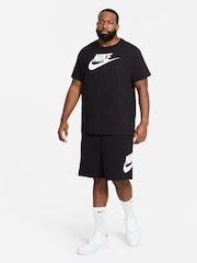 Черный - Футболка Nike Icon Futura - Изображение 7 из 9