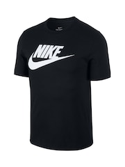 Черный - Футболка Nike Icon Futura - Изображение 8 из 9