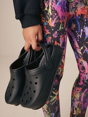 Black Chunky Clogs - Image 3 of 10