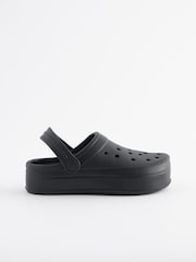 Black Chunky Clogs - Image 5 of 10