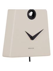 Karlsson Warm Grey Grafico Cuckoo Wall Clock - Image 3 of 5