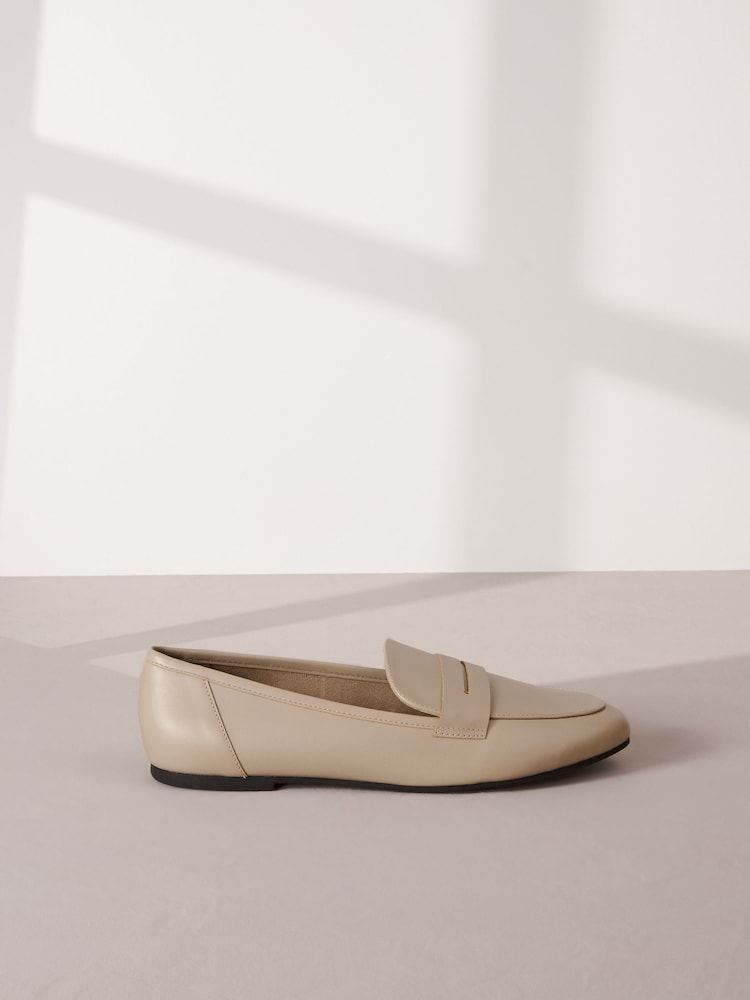 Bone Signature Leather Slim Sole Loafers - Image 2 of 6