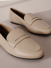Bone Signature Leather Slim Sole Loafers - Image 4 of 6