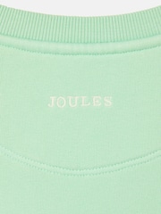 Joules Kids' Sundaze Green Crew Neck Slogan Sweatshirt - Image 2 of 5