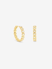 Jon Richard Waterproof Tennis Hoop Earrings - 1의 이미지 1