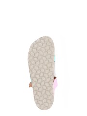 Jones Bootmaker Grey Metallic Tabatha Leather Mule Sandals - Image 5 of 6