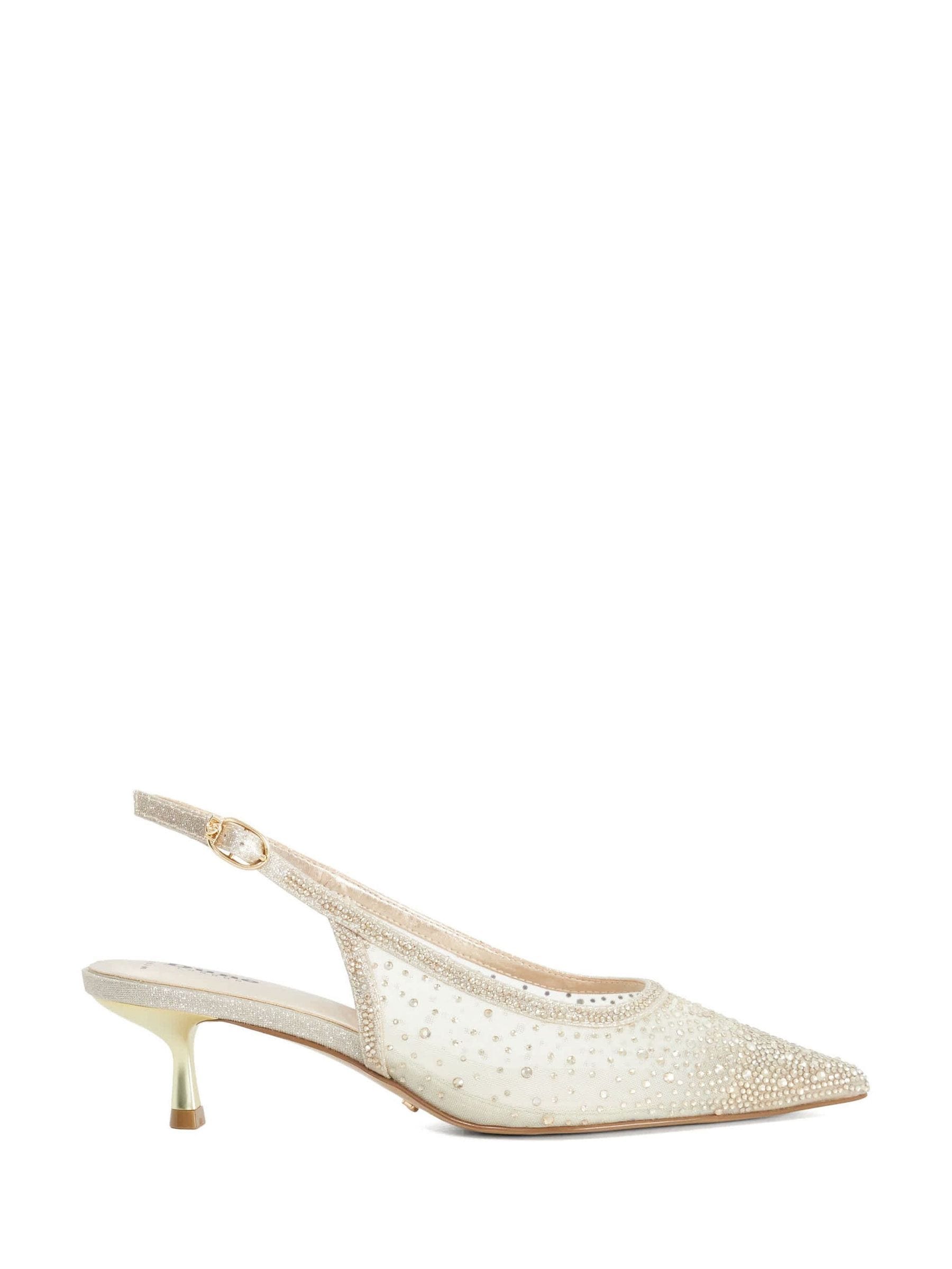 Dune London Women's Metallics Wide Fit 'Cirelle' Strappy Heels In | Size: 8 - Image 1