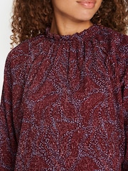 Saint Tropez Red Averie Long Sleeve Looose Fit Blouse - Image 4 of 6