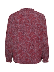 Saint Tropez Red Averie Long Sleeve Looose Fit Blouse - Image 6 of 6