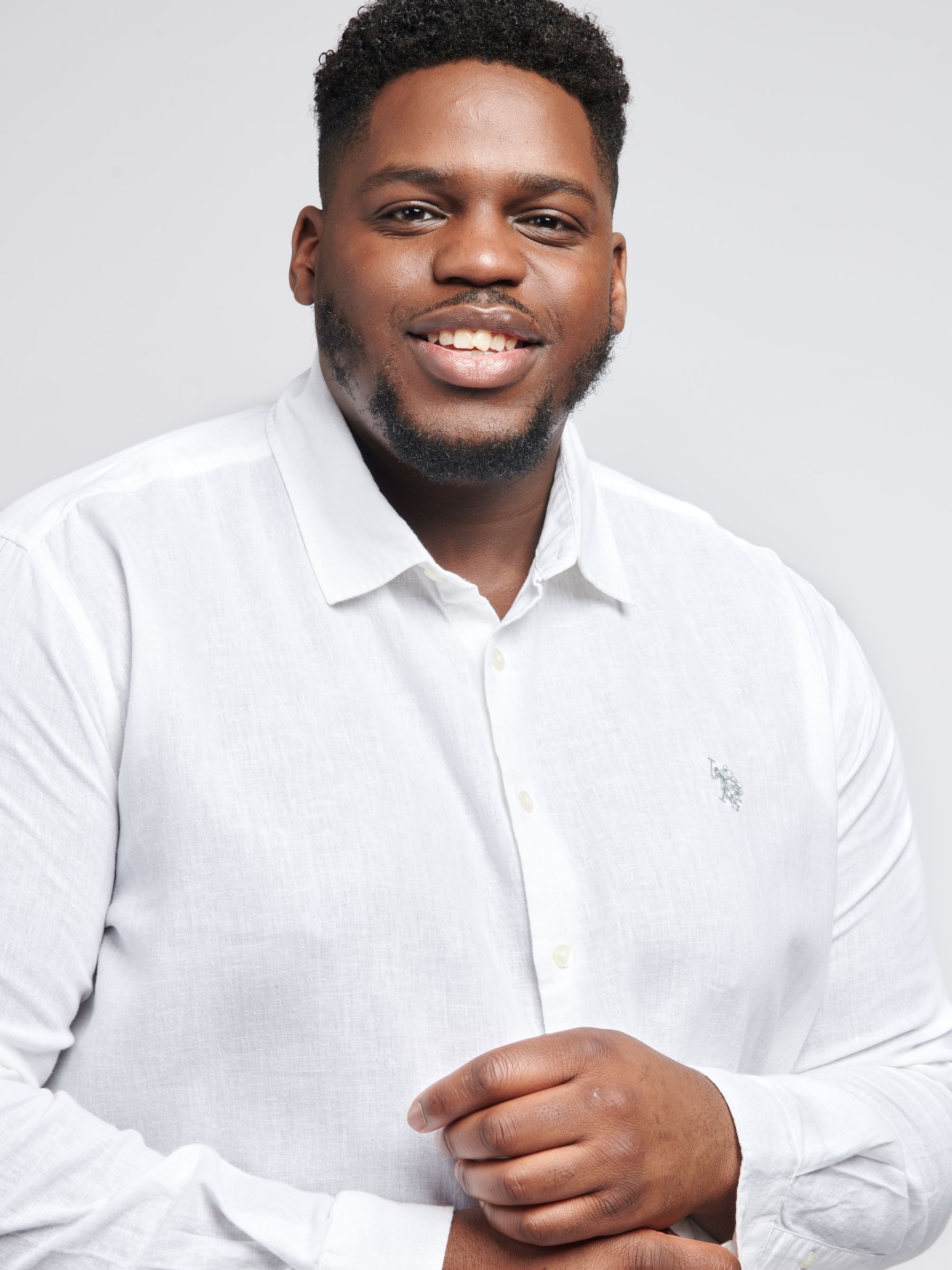Uspa white linen shirt on sale