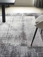 Grey Textured Border Rug - Image 3 of 6