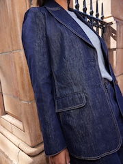Rinse Blue Premium Denim Blazer - Image 5 of 10