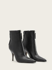 AllSaints Black Vera Zip Boots - Image 3 of 5
