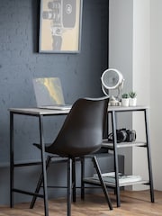 Julian Bowen Grey Staten Concrete Effect Desk - Image 2 of 4