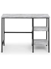 Julian Bowen Grey Staten Concrete Effect Desk - Image 4 of 6