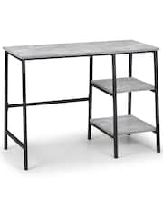 Julian Bowen Grey Staten Concrete Effect Desk - Image 4 of 4