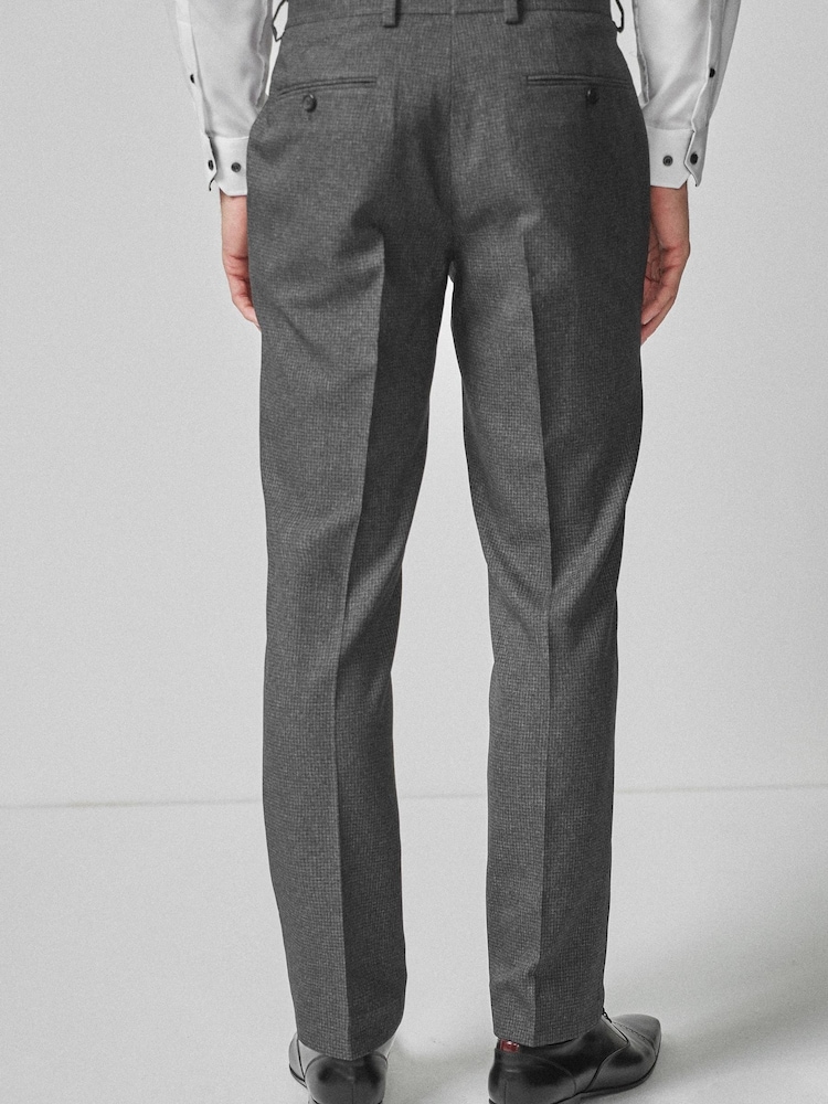 Grau - Tailored Fit - Anzug mit Hahnentrittmuster: Hose - Bild 2 von 4 Grau - Tailored Fit - Anzug mit Hahnentrittmuster: Hose - Bild 2 von 4