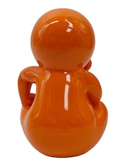Present Time Bright Orange Amigo Sitting Medium Statue - Image 3 of 4