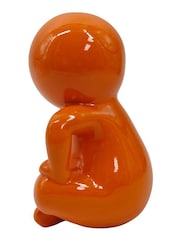 Present Time Bright Orange Amigo Sitting Medium Statue - Image 4 of 4