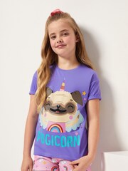 Harry Bear Purple Pug Animal Pyjamas - Image 1 of 4