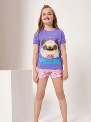 Harry Bear Purple Pug Animal Pyjamas - Image 3 of 4