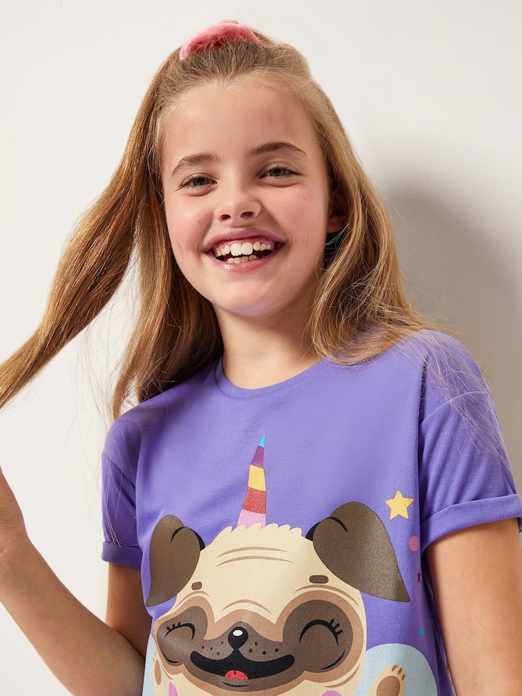 Harry Bear Purple Pug Animal Pyjamas - Image 4 of 4