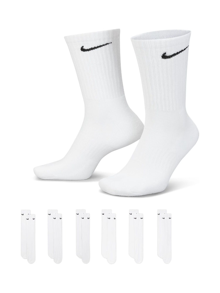 Biela - Crew - Vankúšikové ponožky Nike Everyday 6 pár. - Obrázok 1 z 9