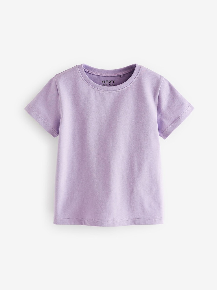 Multi Colour 100% Cotton Short Sleeve T-Shirts 7 Pack (3mths-7yrs) - Image 2 of 10