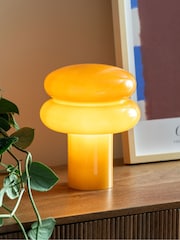 Leitmotiv Ochre Yellow Incesante Double Ring Table Lamp - Image 1 of 4