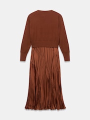 Mint Velvet Brown Ultimate Multitasker Midi Dress - Image 8 of 8