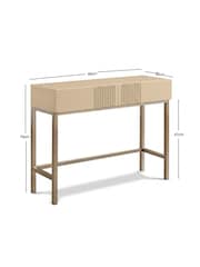 Frank Olsen Natural Stone Iona Console Table - Image 5 of 7