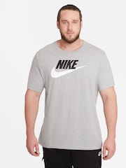 Nike Grey Icon Futura T-Shirt - Image 1 of 6