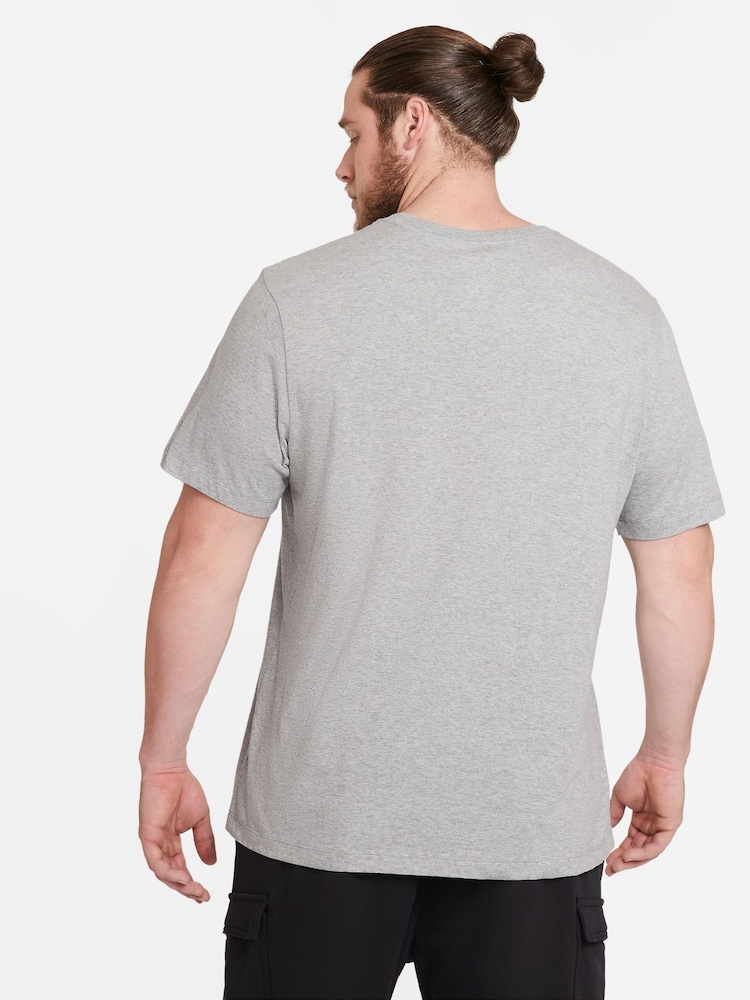 Nike Grey Icon Futura T-Shirt - Image 2 of 6