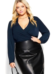 City Chic Charlotte Black Skirt - Image 4 of 8