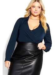 City Chic Charlotte Black Skirt - Image 5 of 8