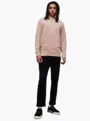 AllSaints Pink Raven Crew 100% Cotton Sweat Top - Image 3 of 5