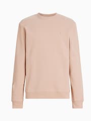 AllSaints Pink Raven Crew 100% Cotton Sweat Top - Image 5 of 5