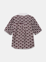 Mint Velvet Red Swan Print Shirt - Image 8 of 8
