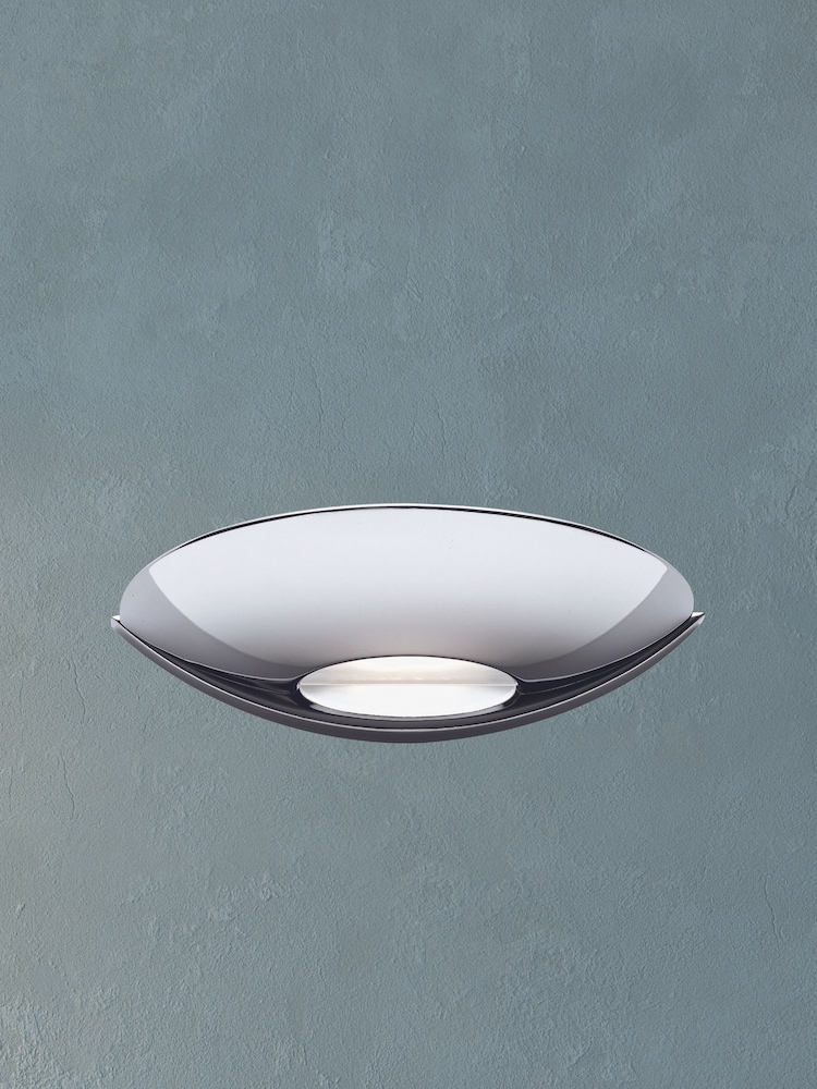 Searchlight Chrome Clara LED Wall Bracket With Frosted Glass - Image 1 of 2
