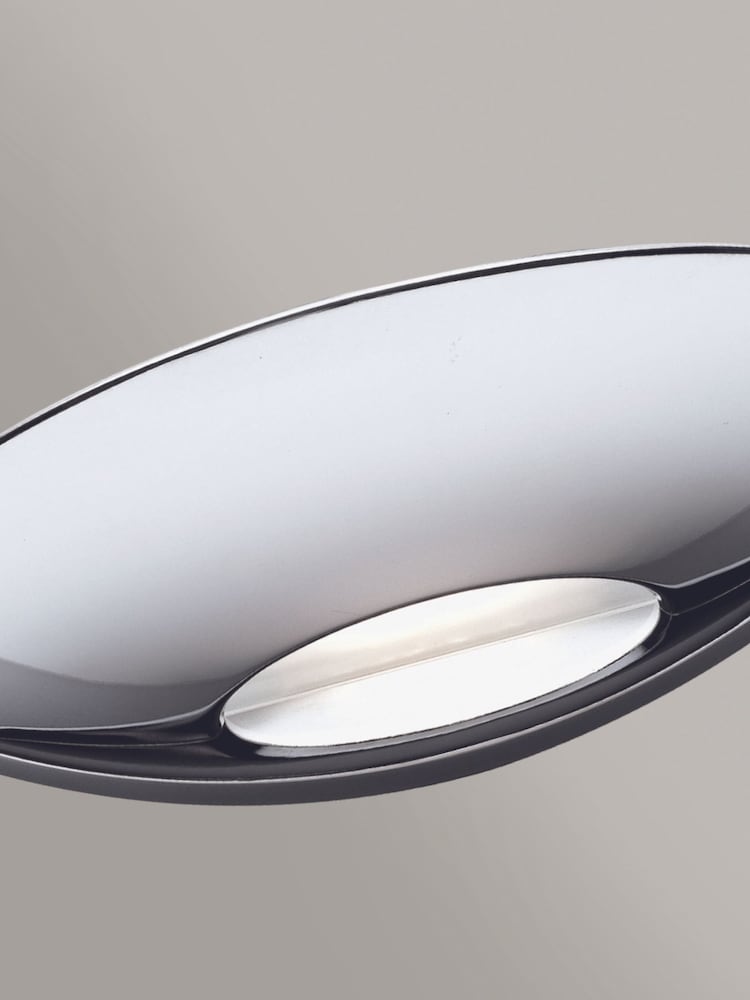 Searchlight Chrome Clara LED Wall Bracket With Frosted Glass - Image 2 of 2