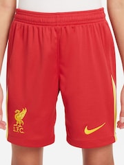Nike Red Jr. Liverpool FC 24/25 Home Stadium Football Shorts - Image 1 of 8