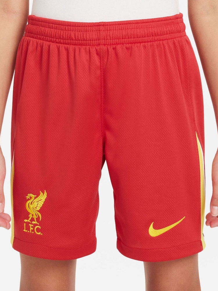 Nike Red Jr. Liverpool FC 24/25 Home Stadium Football Shorts - Image 1 of 8